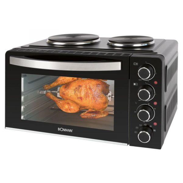 Bomann KK 6059 CB Mini-Backofen mit Kochplatten